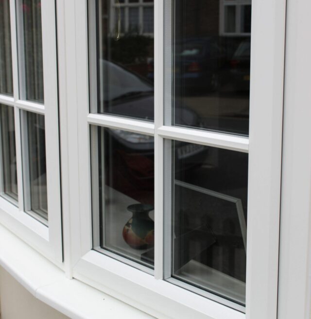 slimline white upvc window