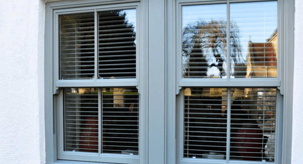 Grey upvc windows