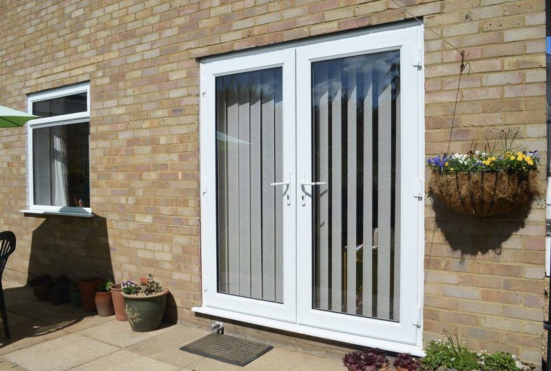 White slimline doors