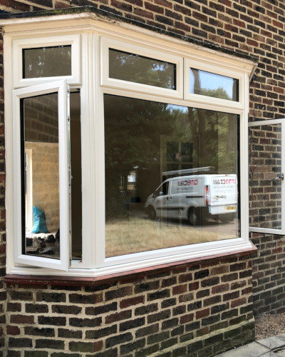 Slimline uPVC bay windows