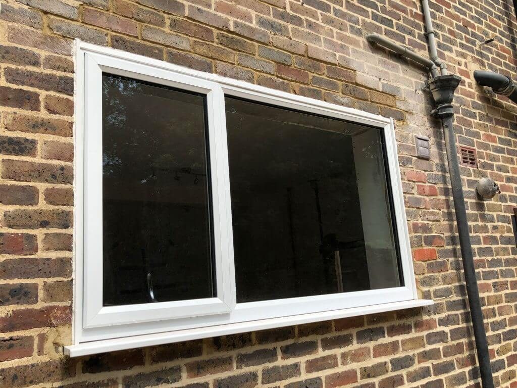 Slimline uPVC window in White