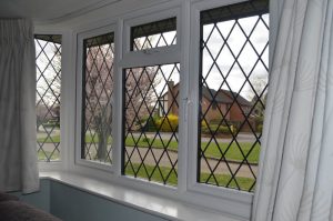 slimline uPVC window white internal view