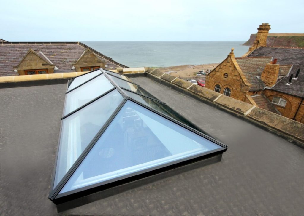 Black aluminium roof lantern