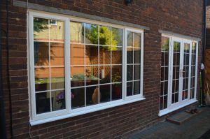 White slimline windows and doors