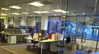 glass wall partition