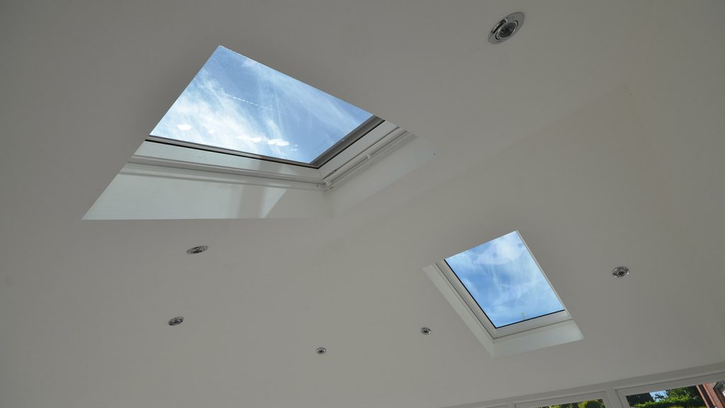 Guardian conservatory roof replacement with VELUX windows