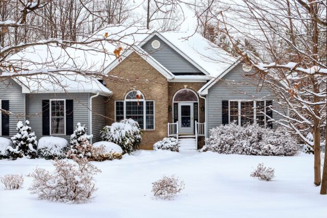 home in winter