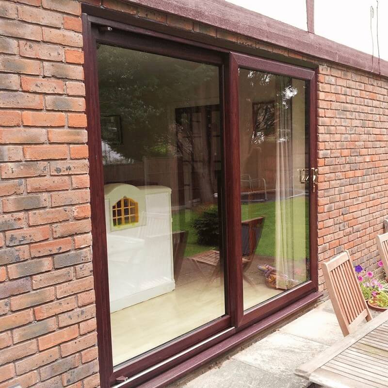 rosewood timber sliding door