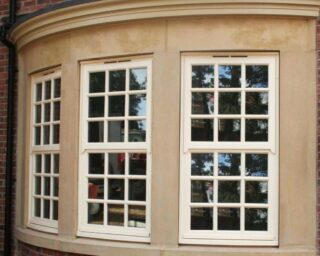 Double glazed mock Sash Windows in Cream