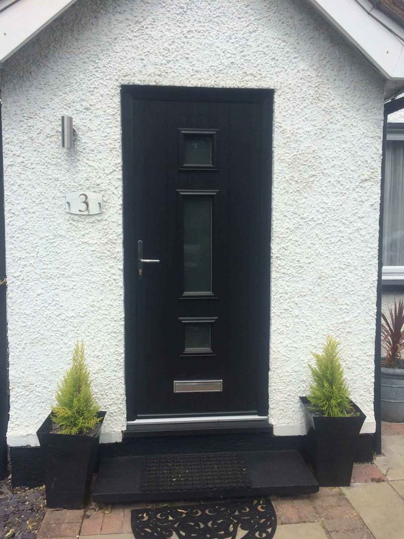 black composite door