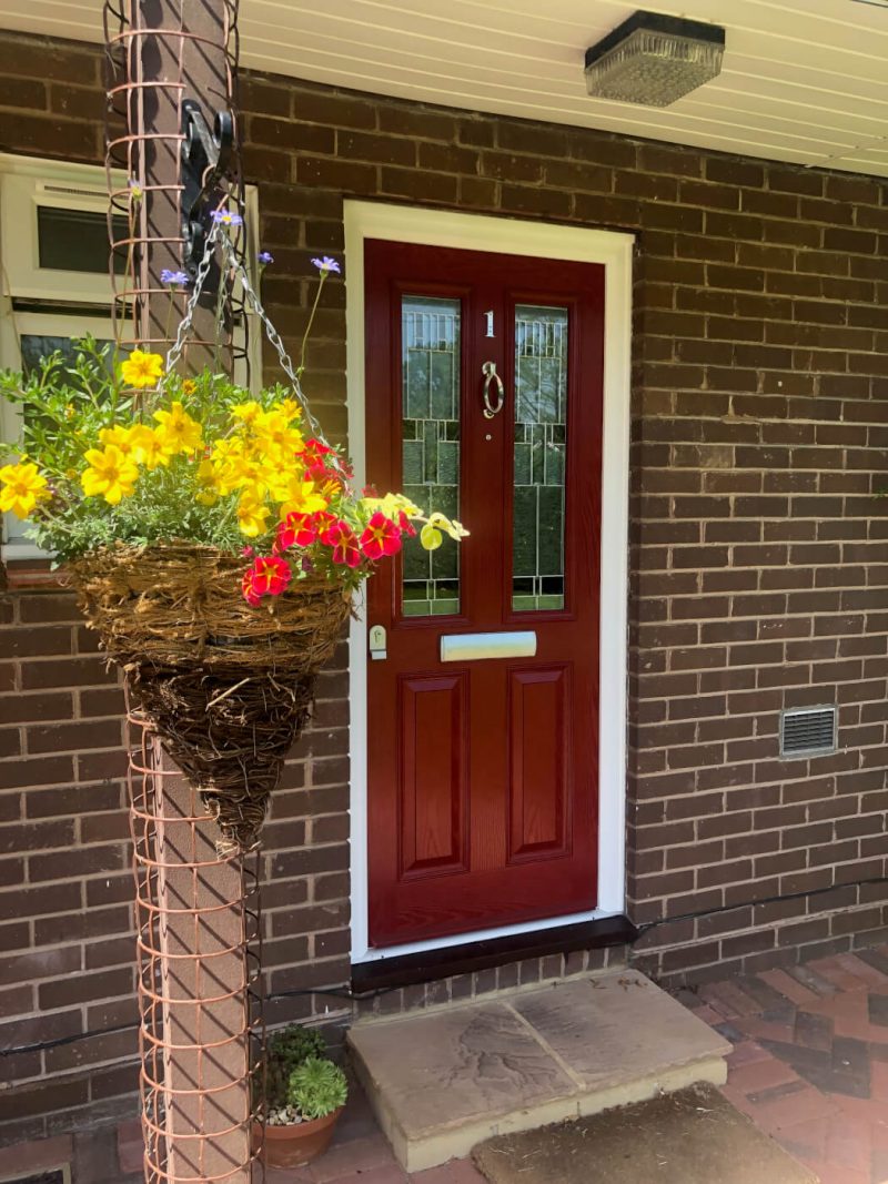 red composite door