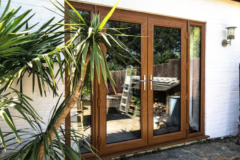 golden oak upvc doors