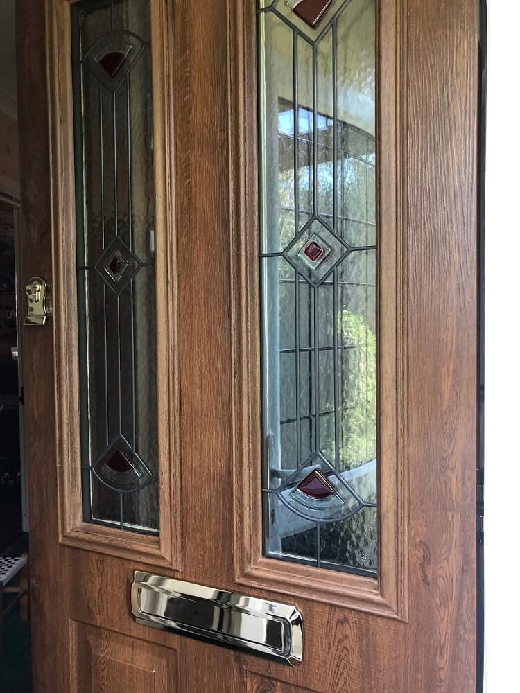 dark wooden solidor front door