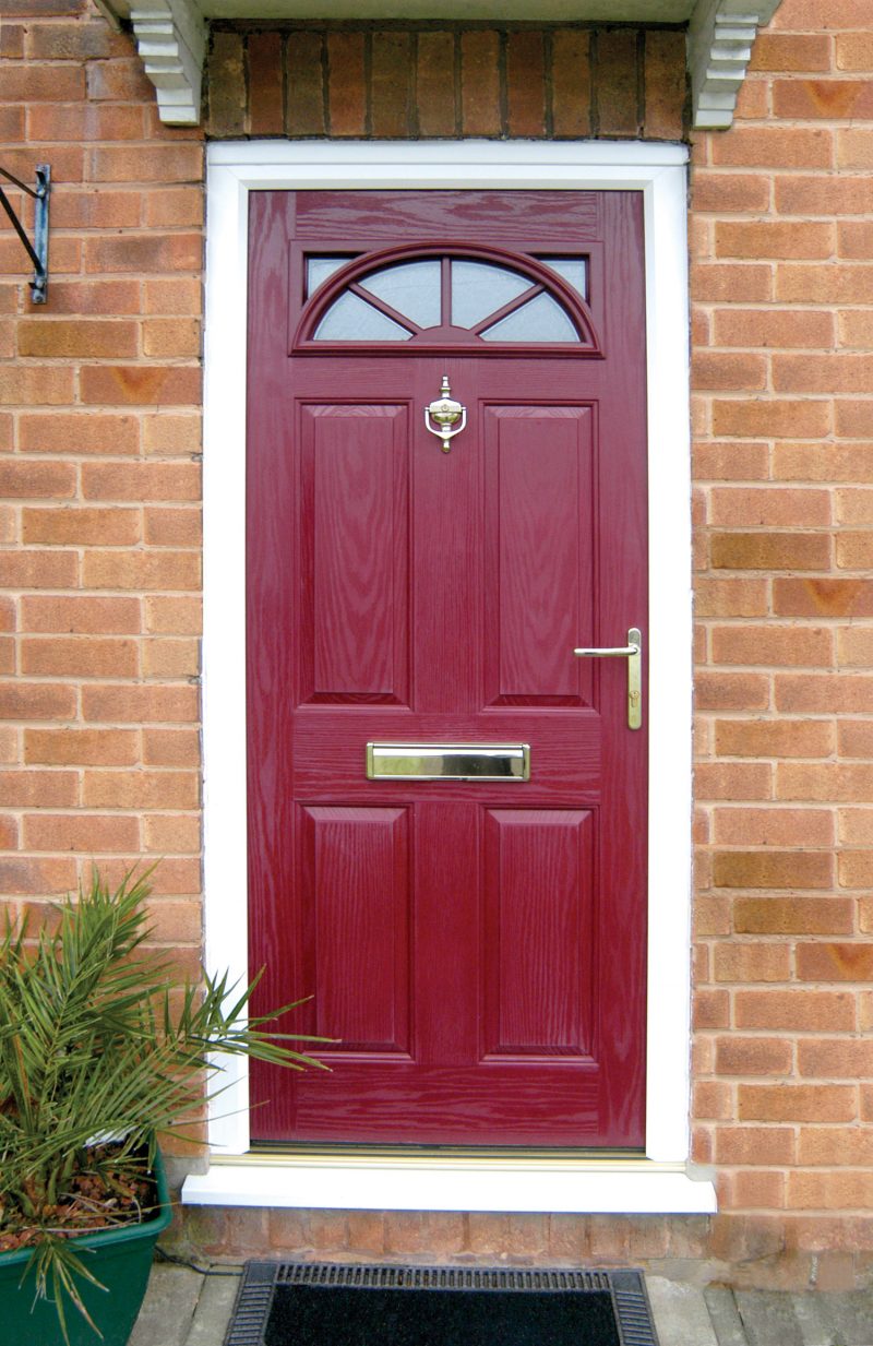 red composite door