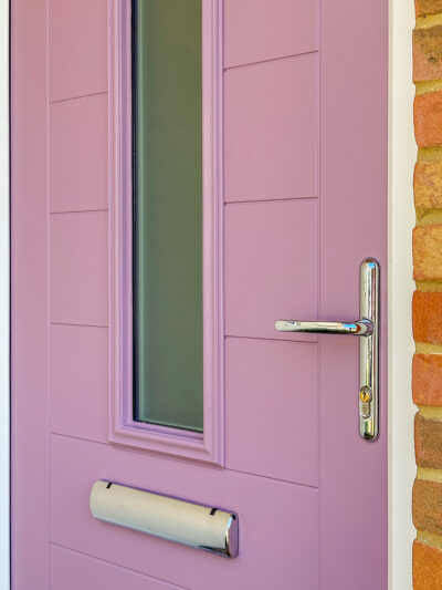 purple front door