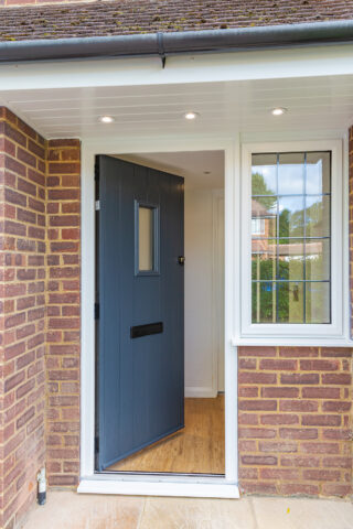 anthracite grey composite front door