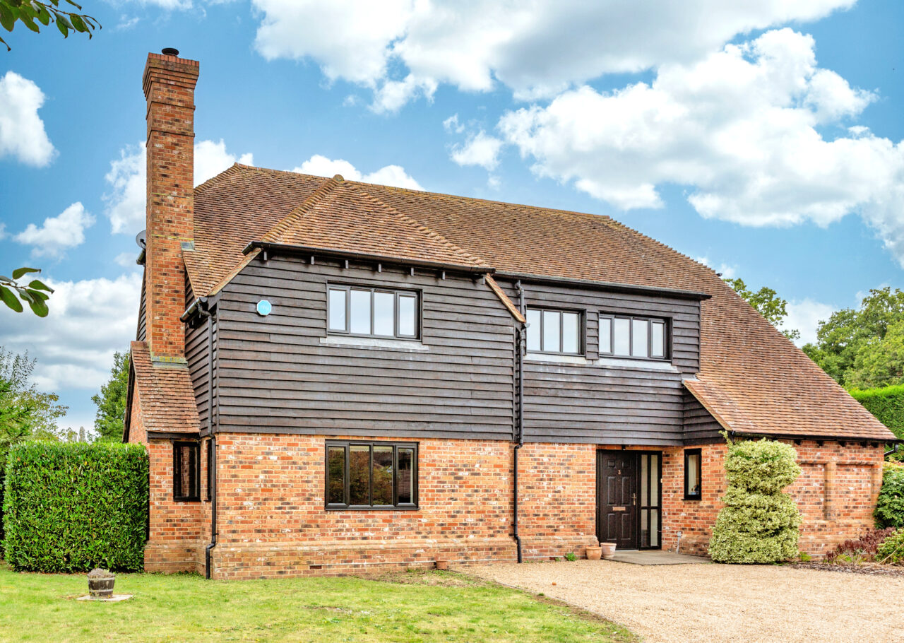 Black Slimline uPVC windows