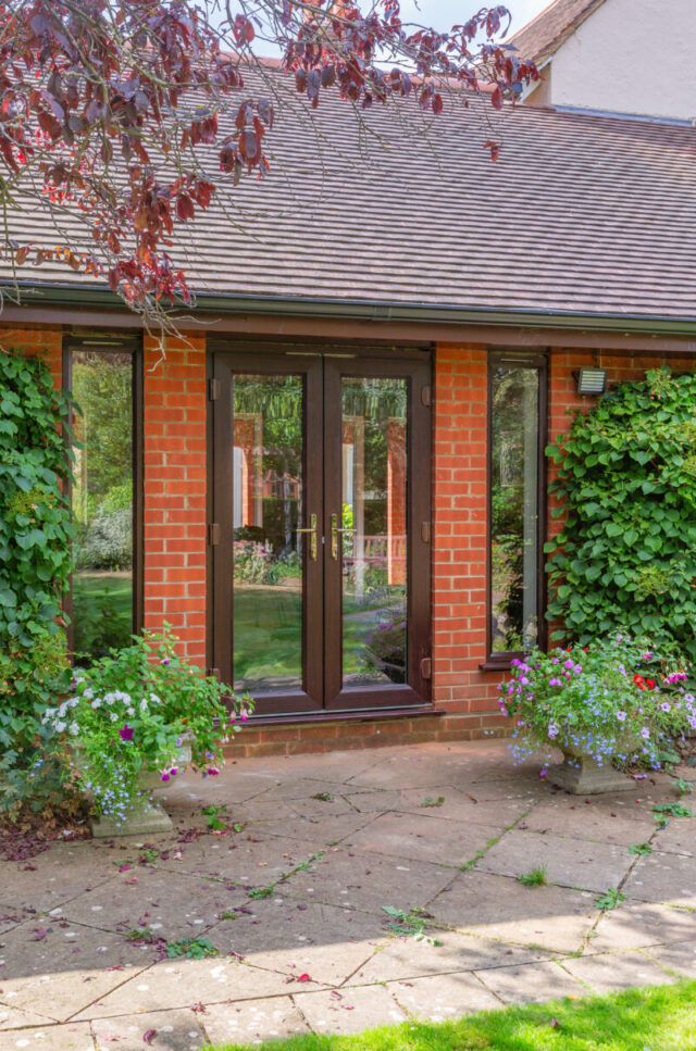 Rosewood Slimline French Patio Doors