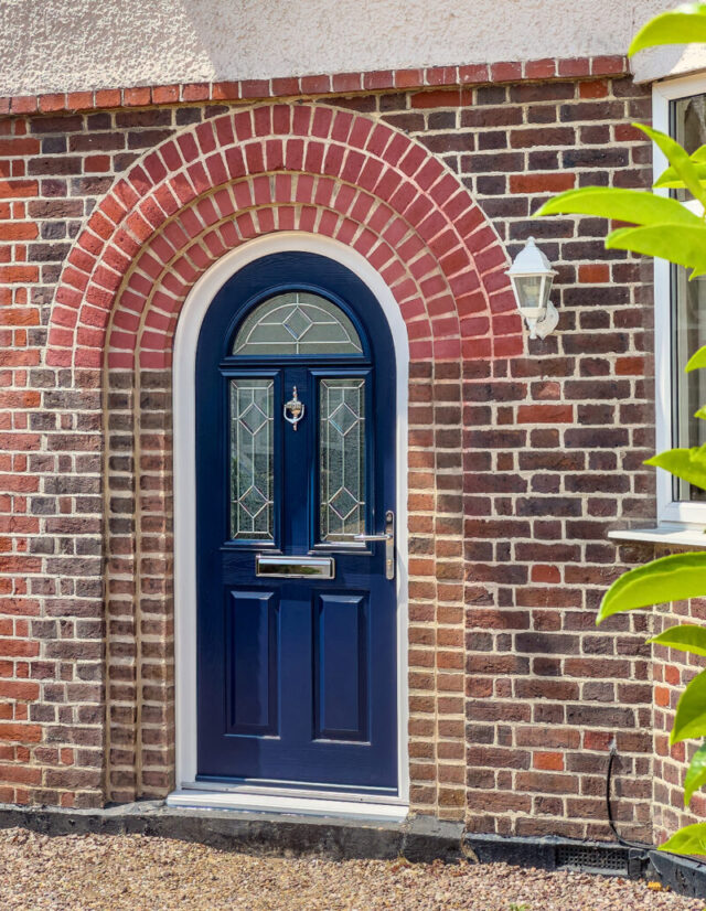 blue composite front door