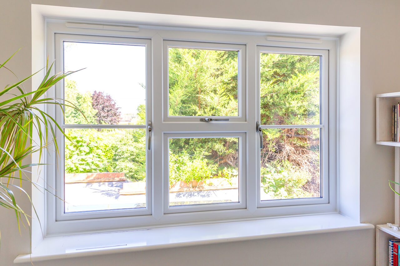 uPVC Slimline Window white