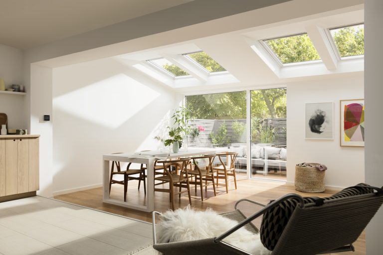 velux on home extension Kitchen Skylight