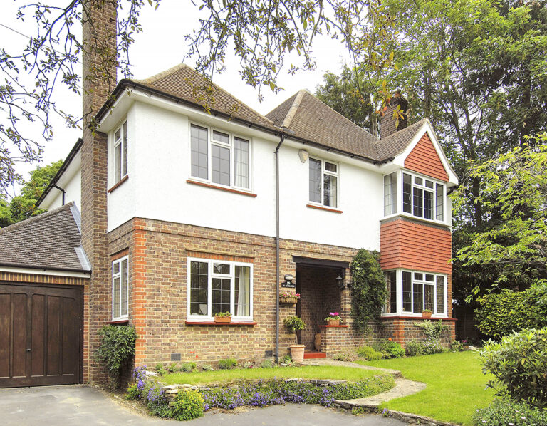 house with slimline casement windows