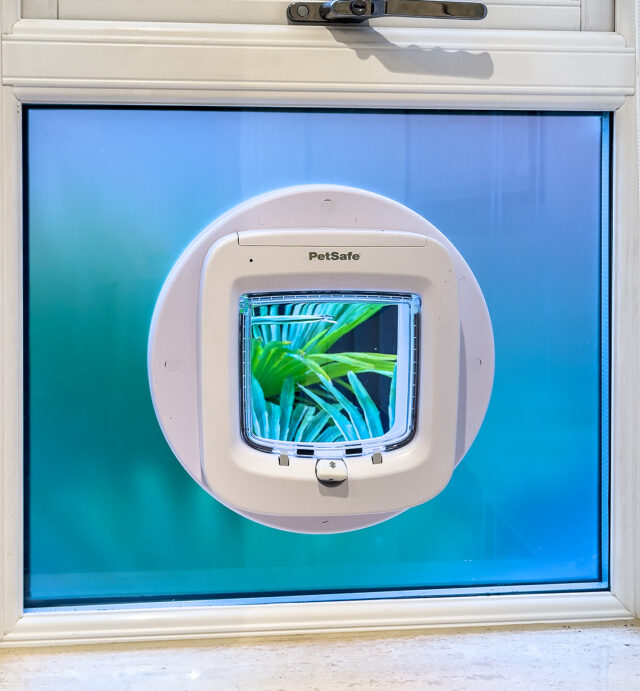 Cat Flap window installation