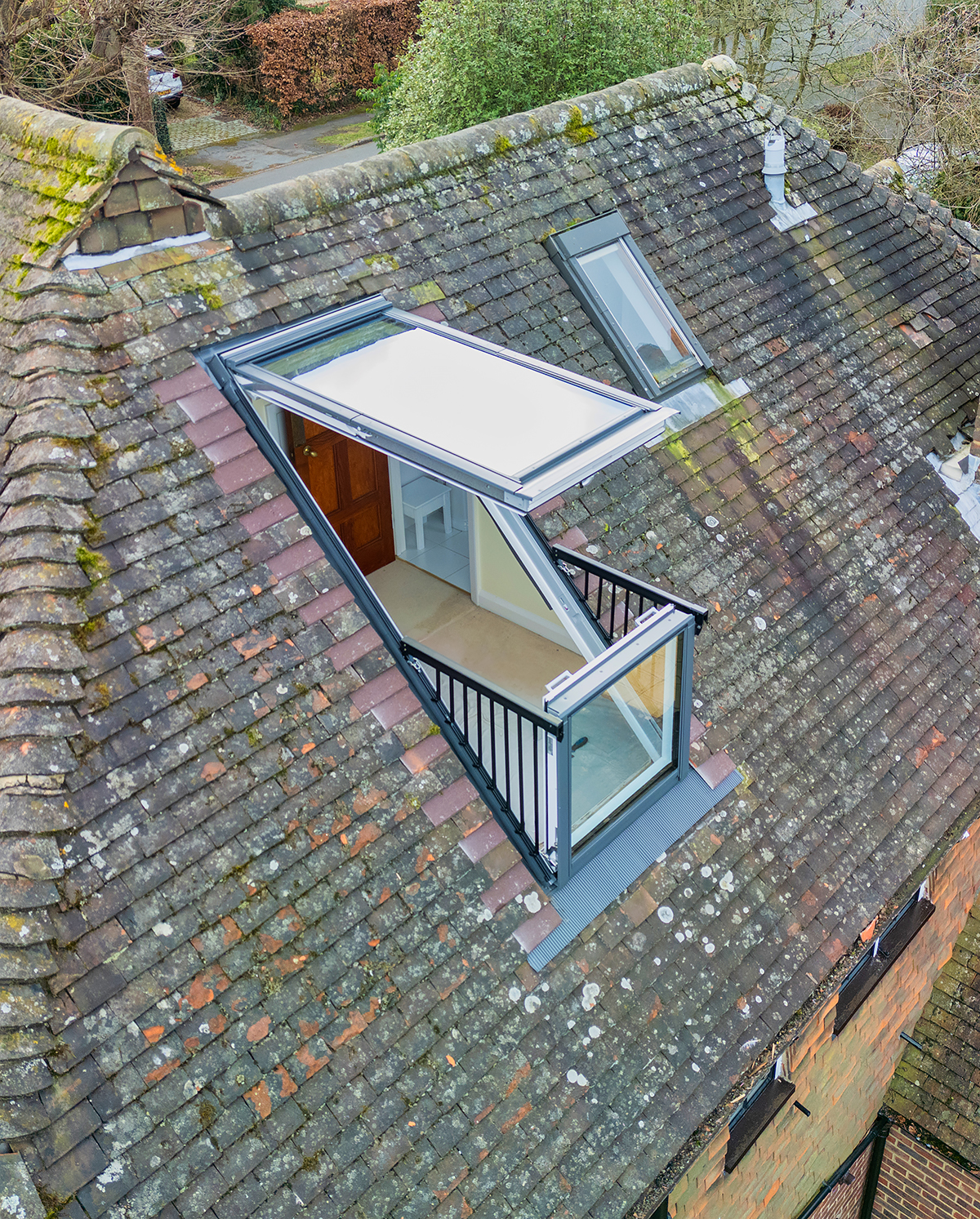 Roof Balcony on a house Sheerwater Glass