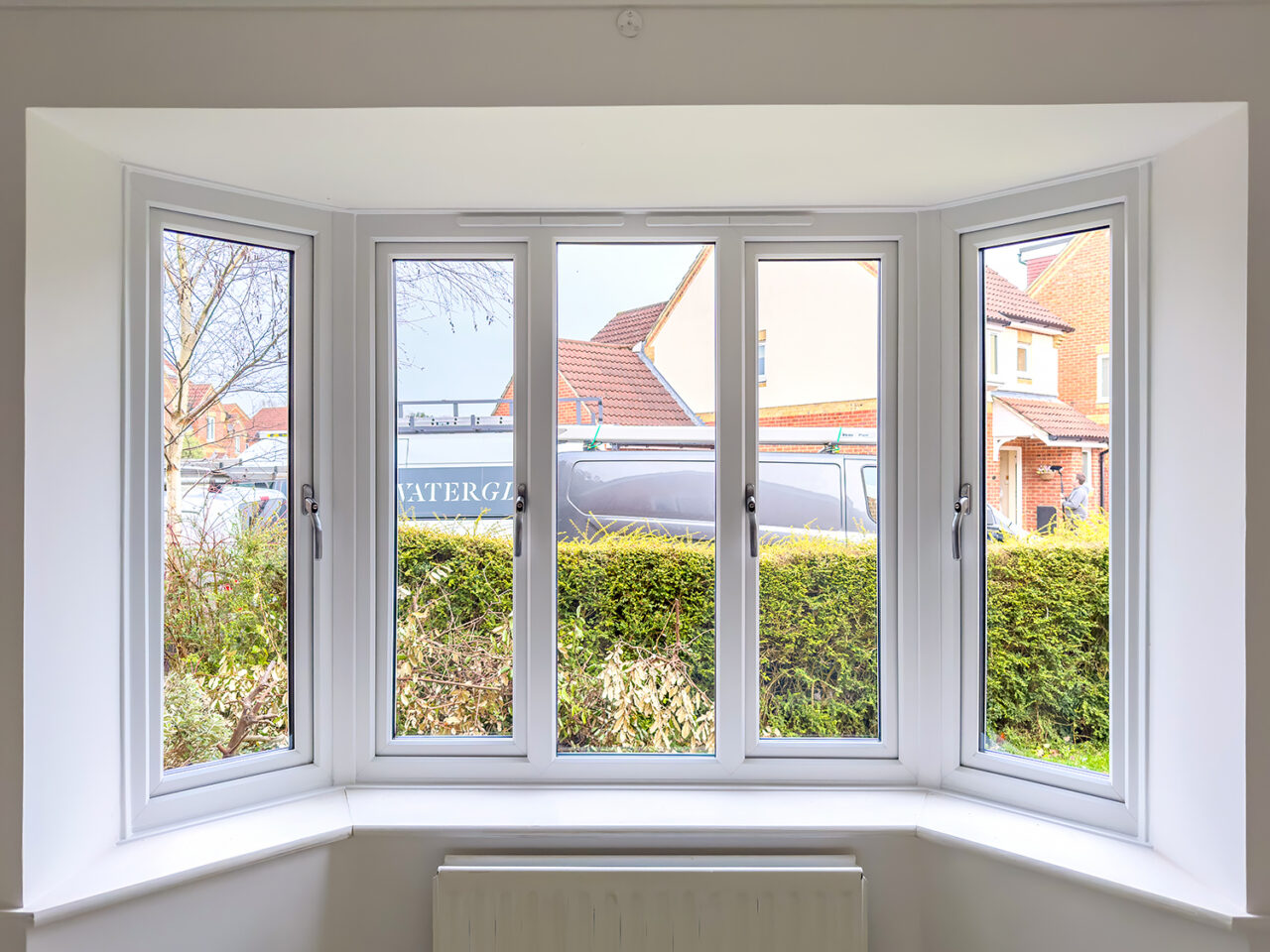 slimline uPVC Bay window