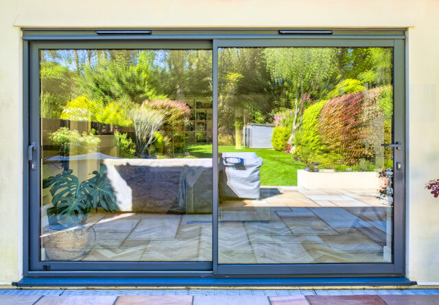 Aluminium Sliding Patio Doors in Anthracite Grey