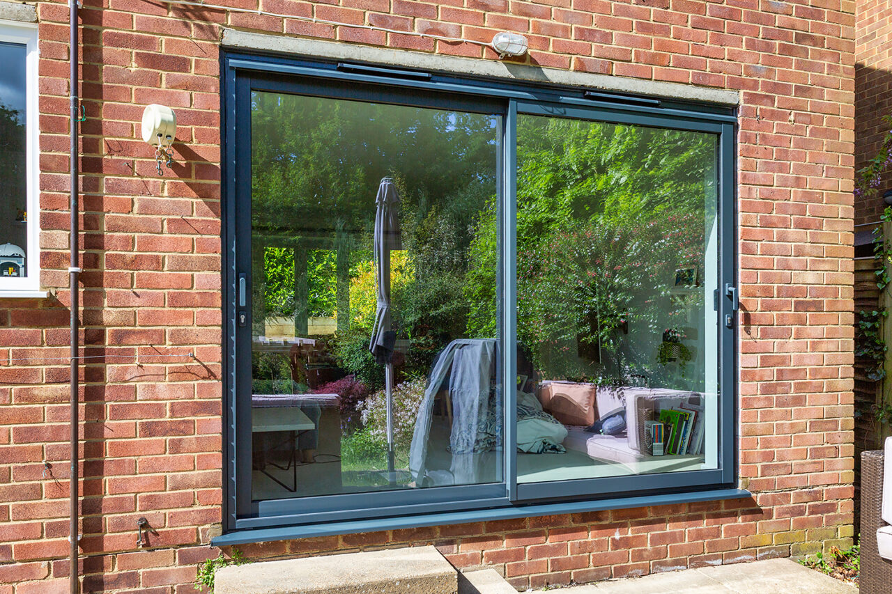 Aluminium Patio Sliding Door Anthracite Grey