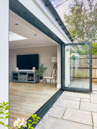Anthracite Grey Aluminium Bifold Doors Ascot