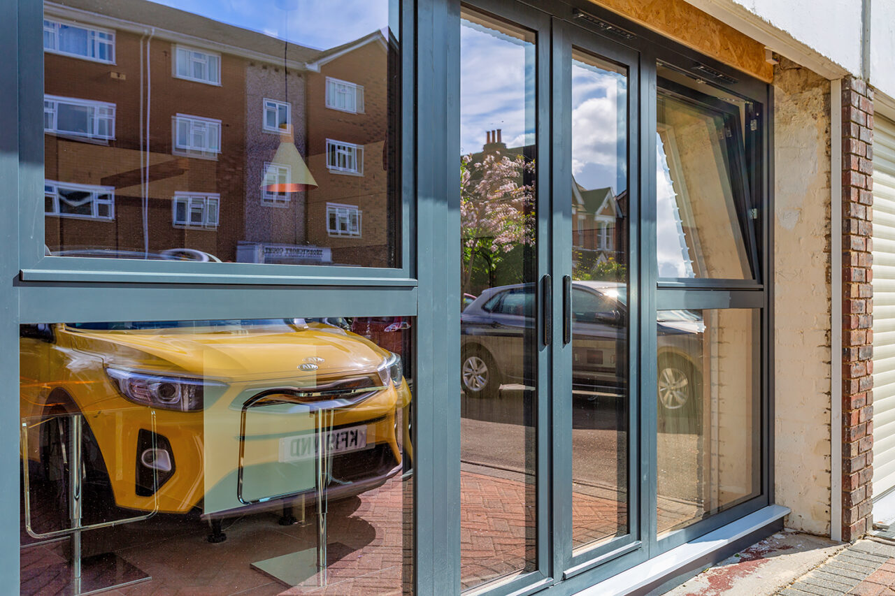 Anthracite Aluminium French Doors & Tilt & Turn Windows