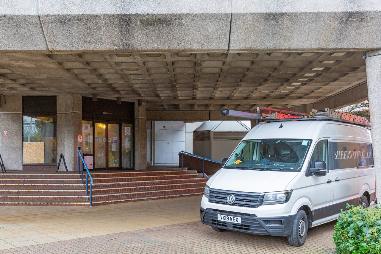 Woking civic offices replacement glass and doors