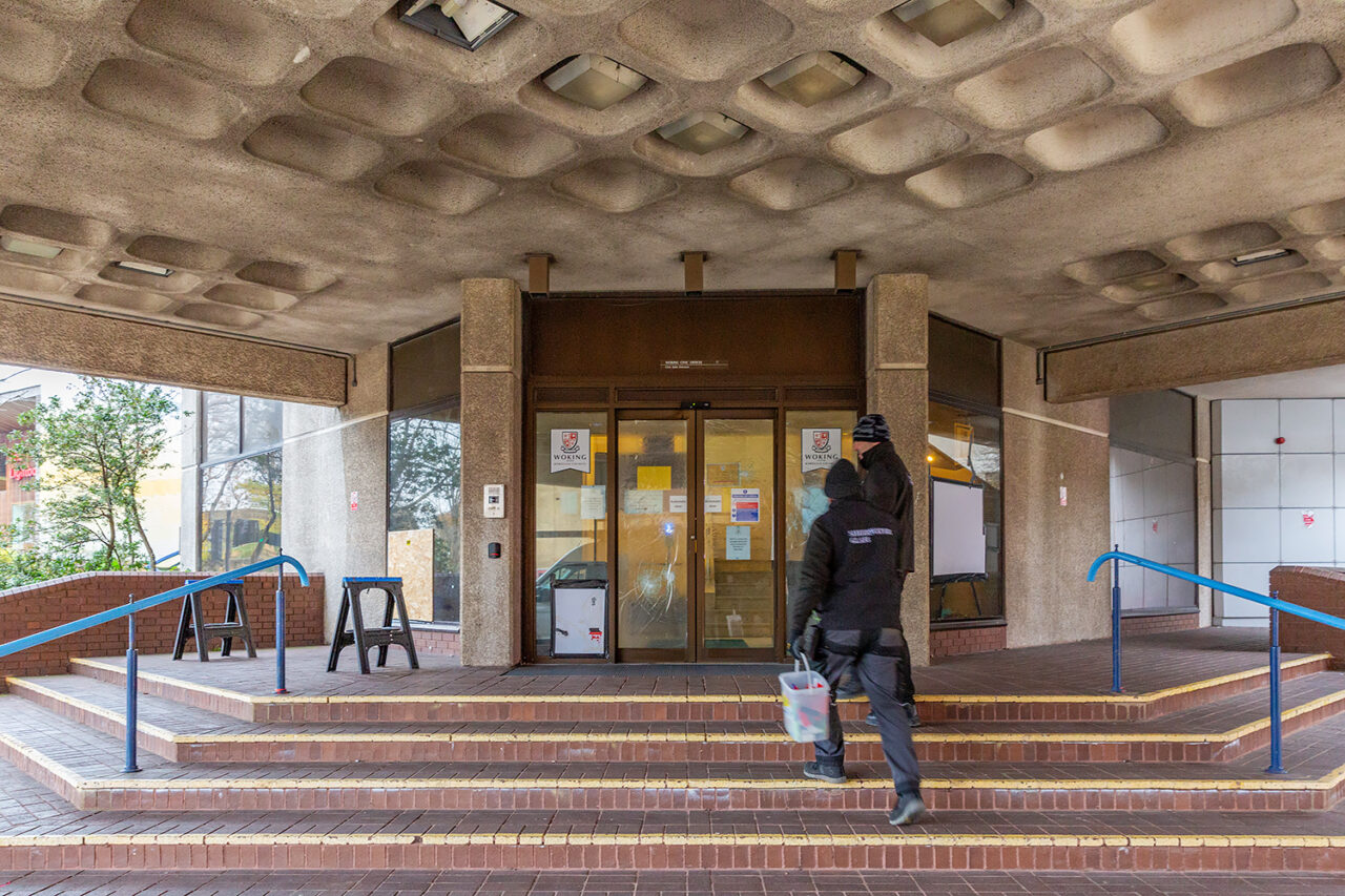Woking civic offices replacement glass and doors