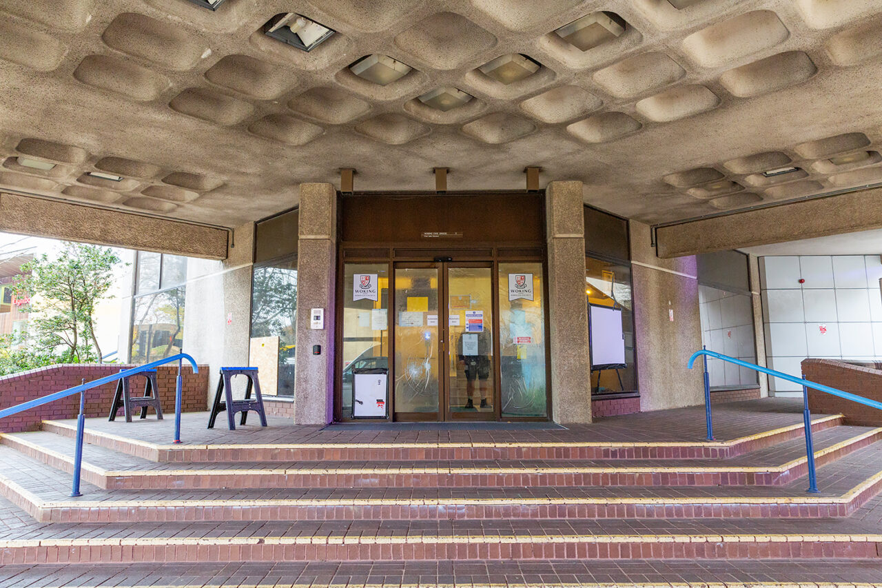 Woking civic offices replacement glass and doors
