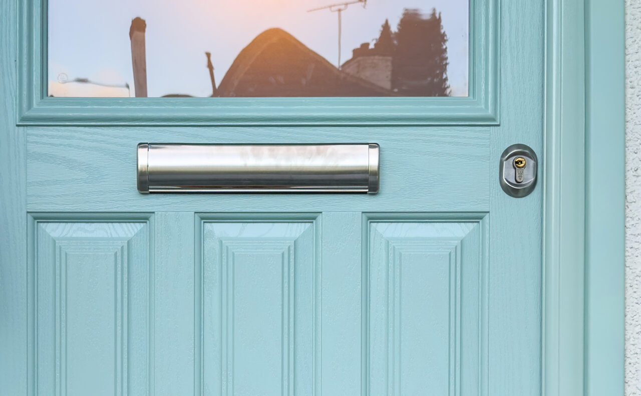 Duck Egg Blue Composite Front door