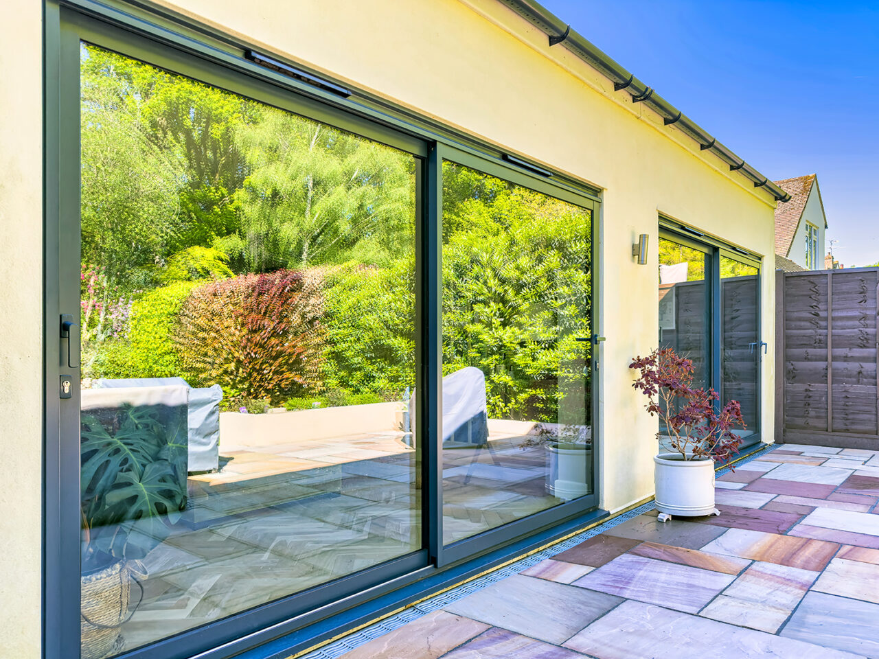 Aluminium Sliding Patio Doors in Anthracite Grey
