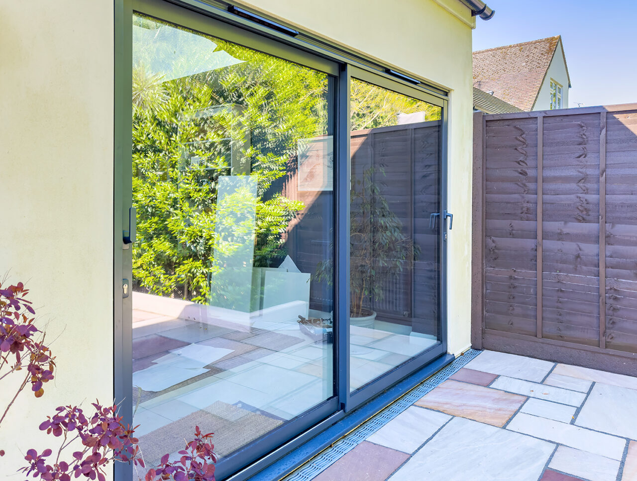 Aluminium Sliding Patio Doors in Anthracite Grey