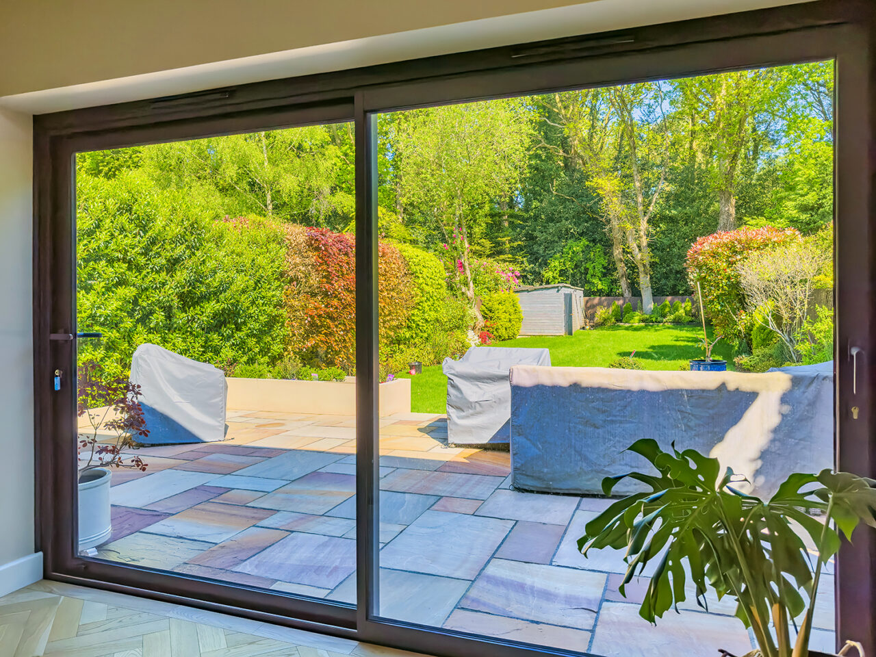 Aluminium Sliding Patio Doors in Anthracite Grey