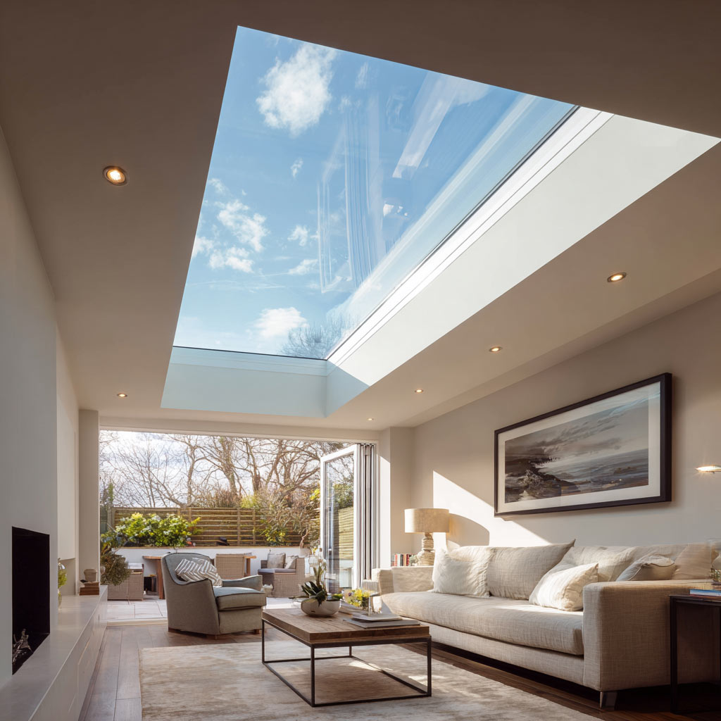 Bonded Flat Roof Glass 2 from INFINILight