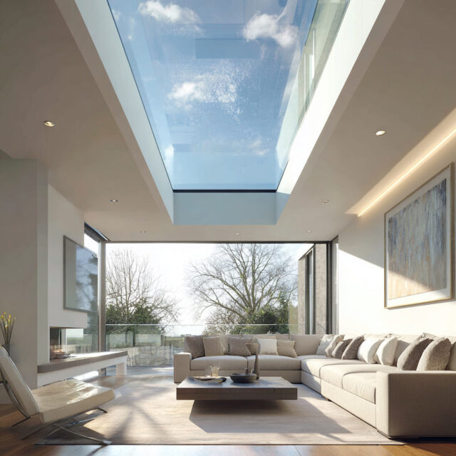 Bonded Flat Roof Glass 5